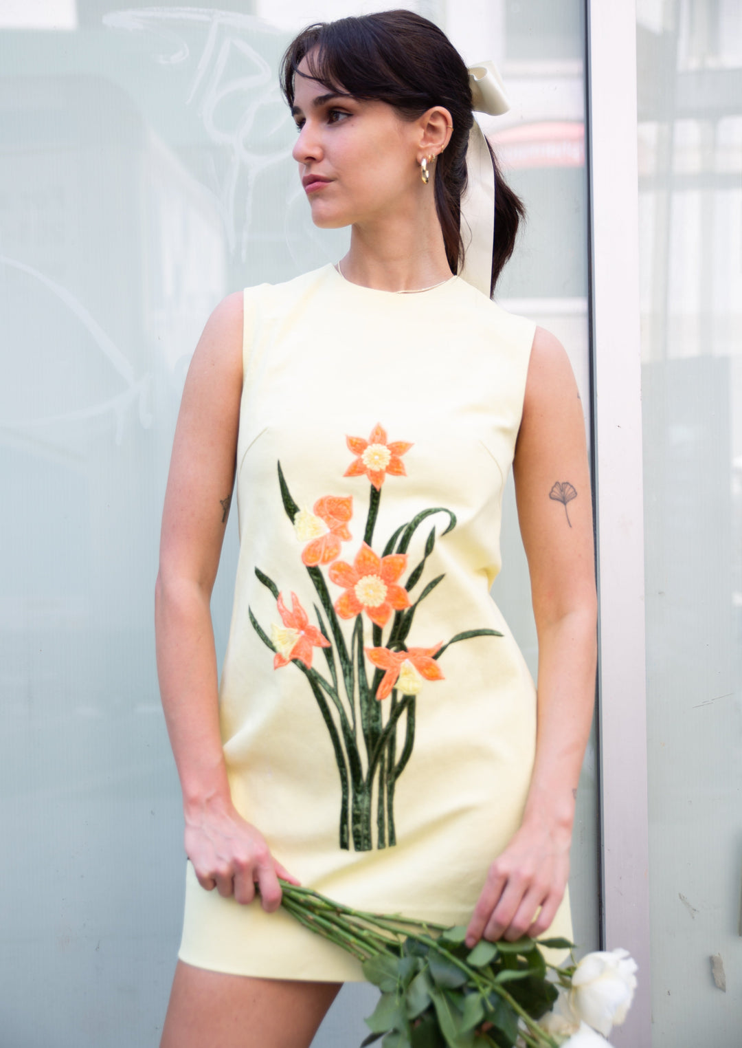 DAFFODIL DENIM DRESS