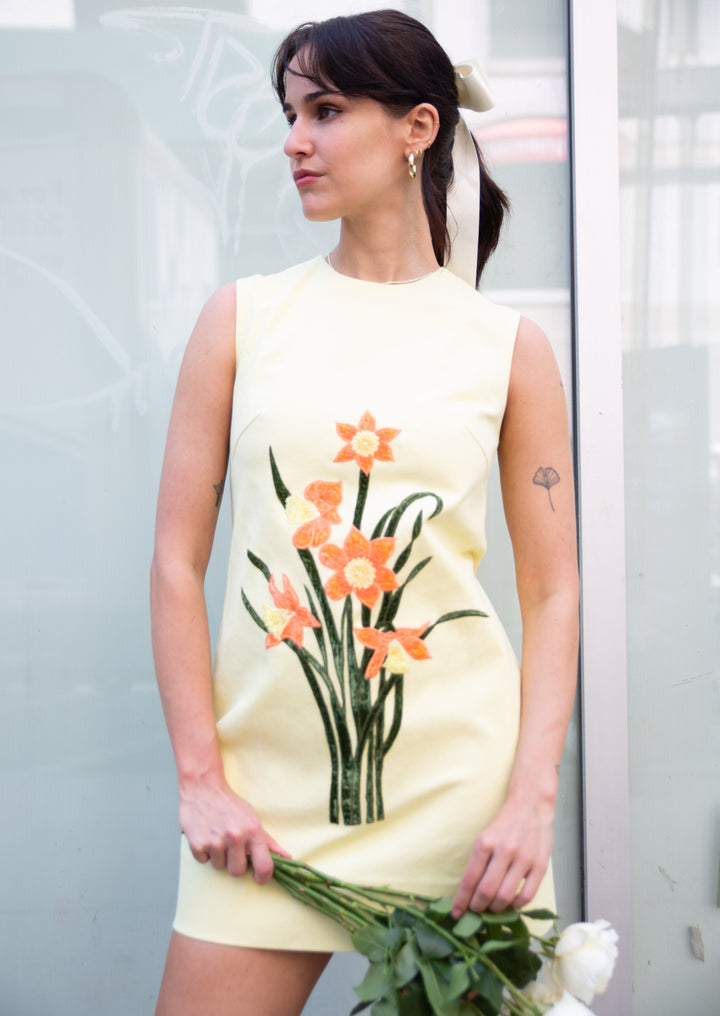 DAFFODIL DENIM DRESS