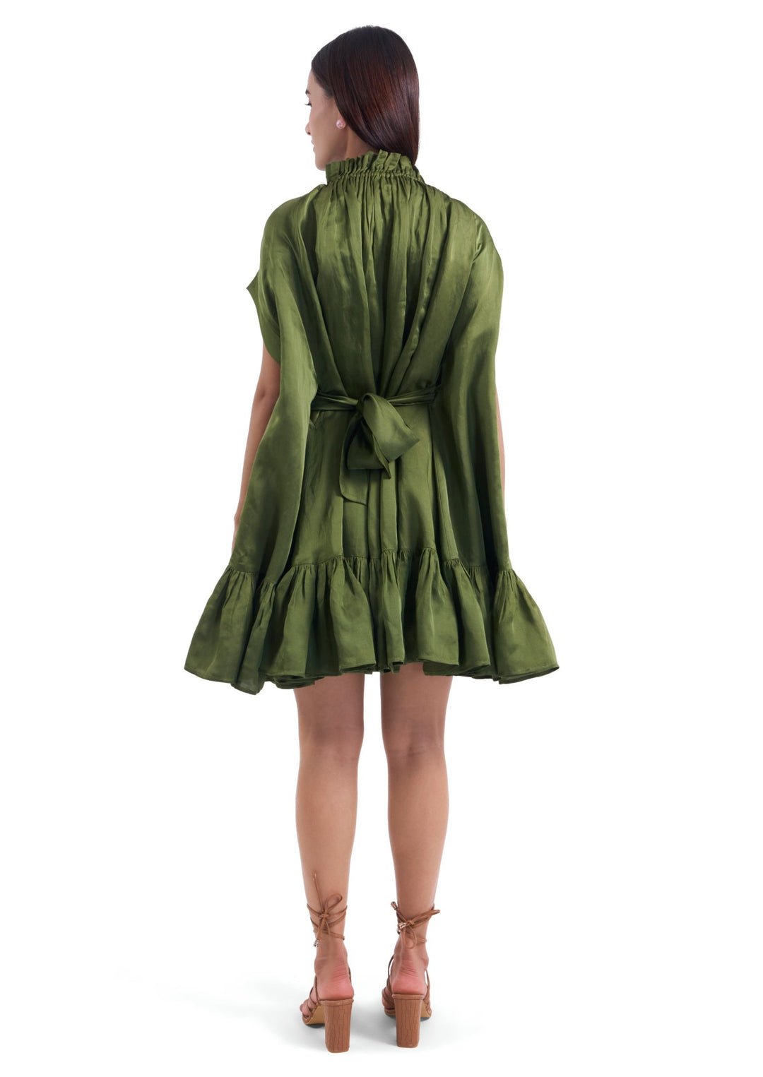 OLIVE GREEN CERULEAN DRESS
