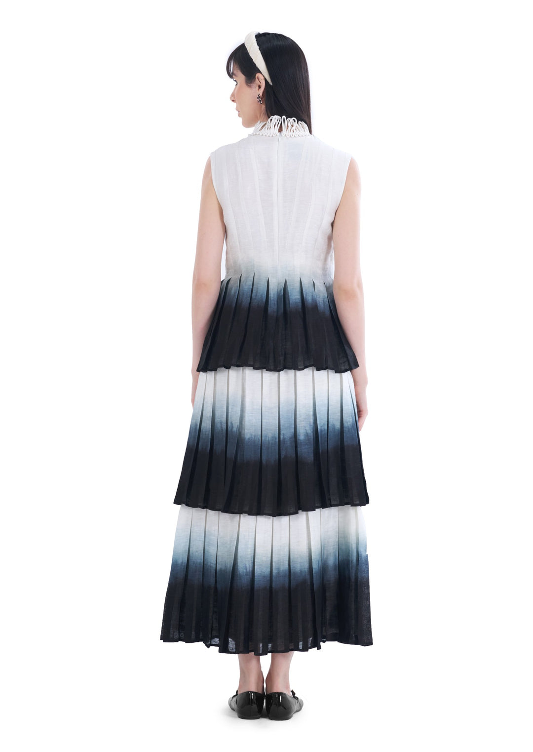 OMBRE TIER DRESS BLUE