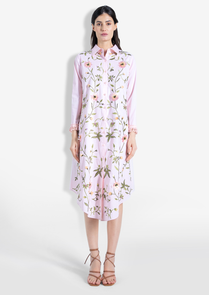 EDEN SHIRT DRESS PINK