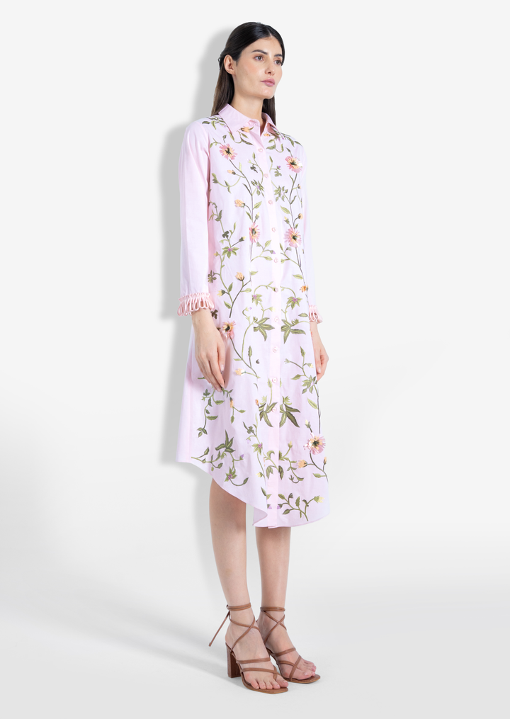 EDEN SHIRT DRESS PINK