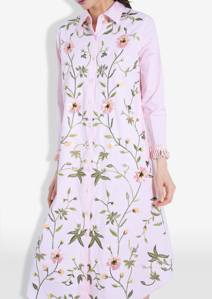 EDEN SHIRT DRESS PINK
