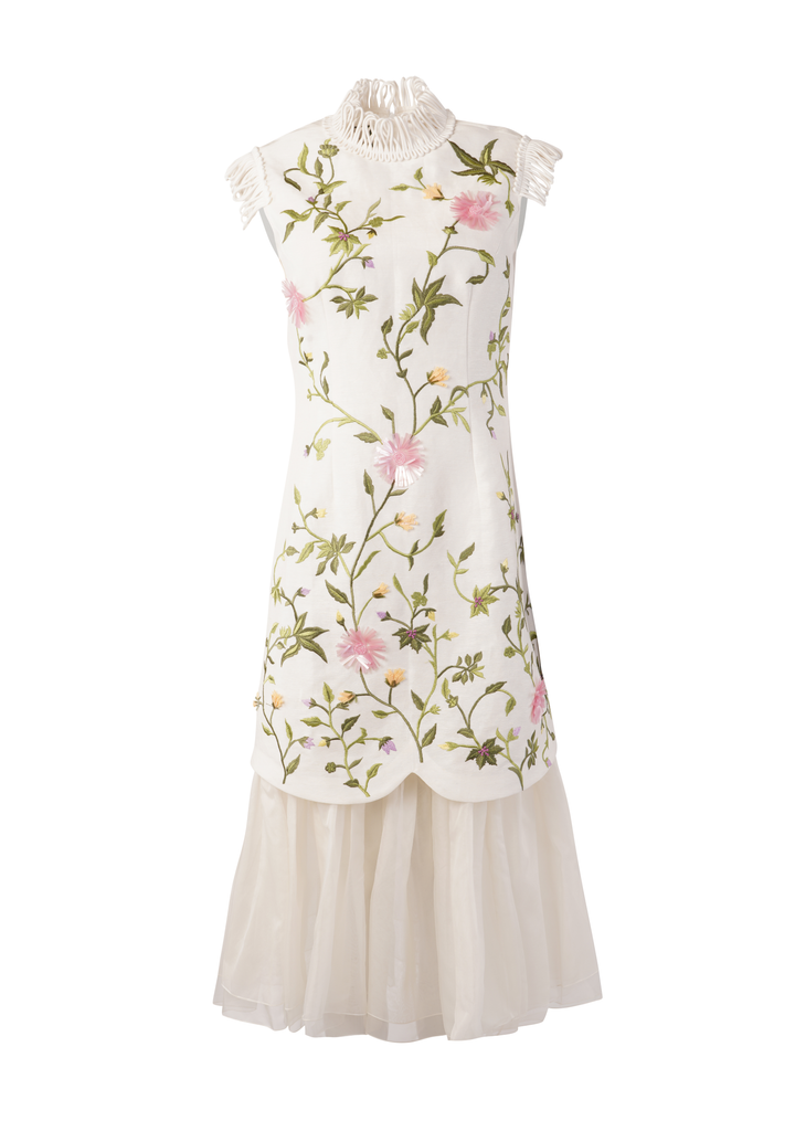 EDEN MIDI DRESS WHITE