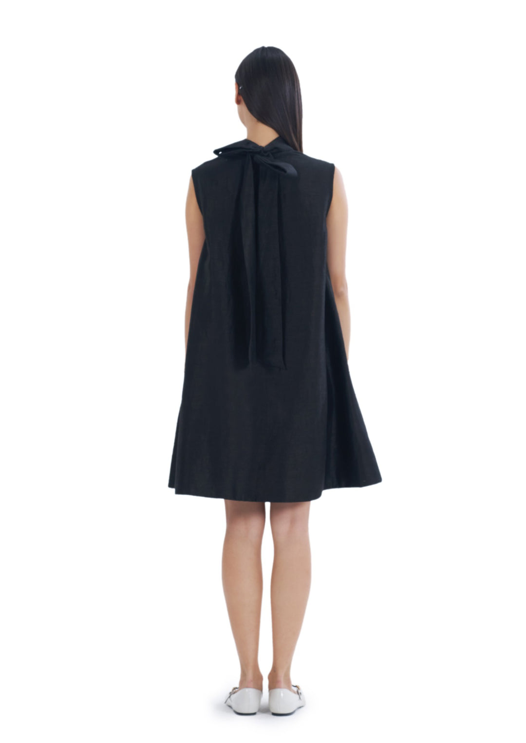 FLOWER MINI BOW DRESS