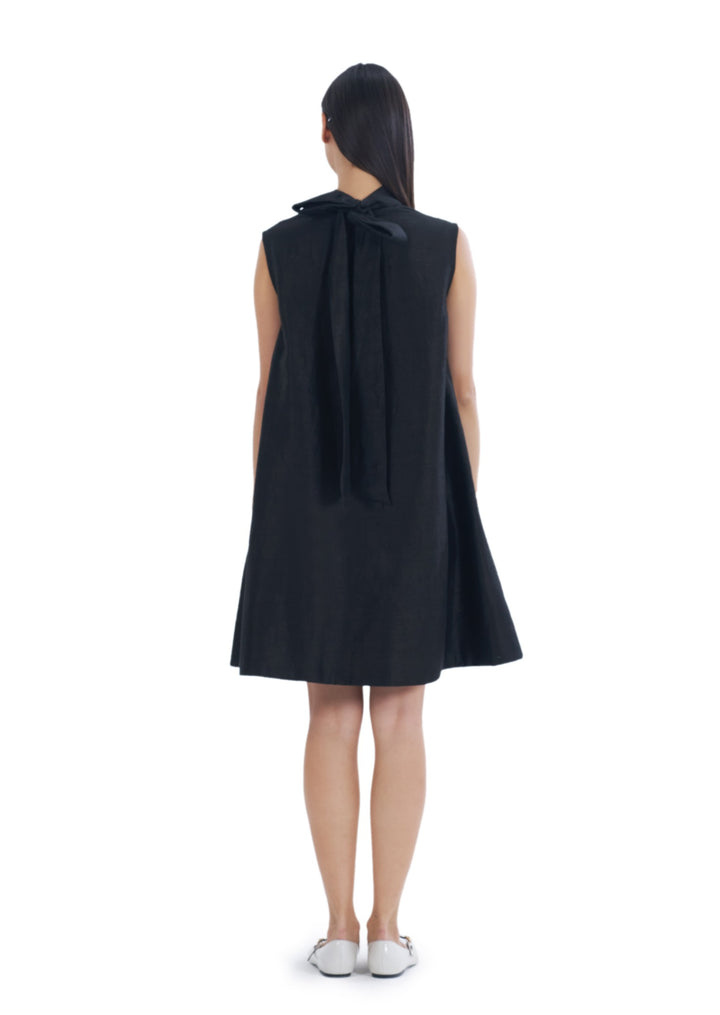 FLOWER MINI BOW DRESS