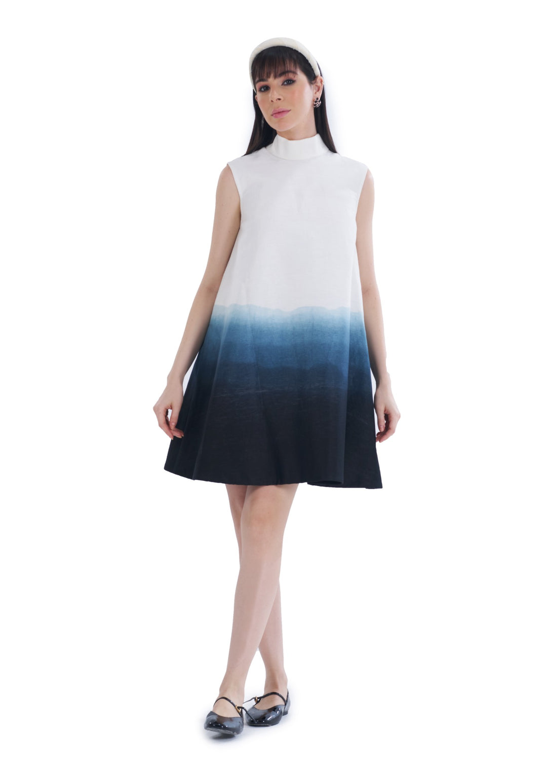 OMBRE MINI DRESS BLUE