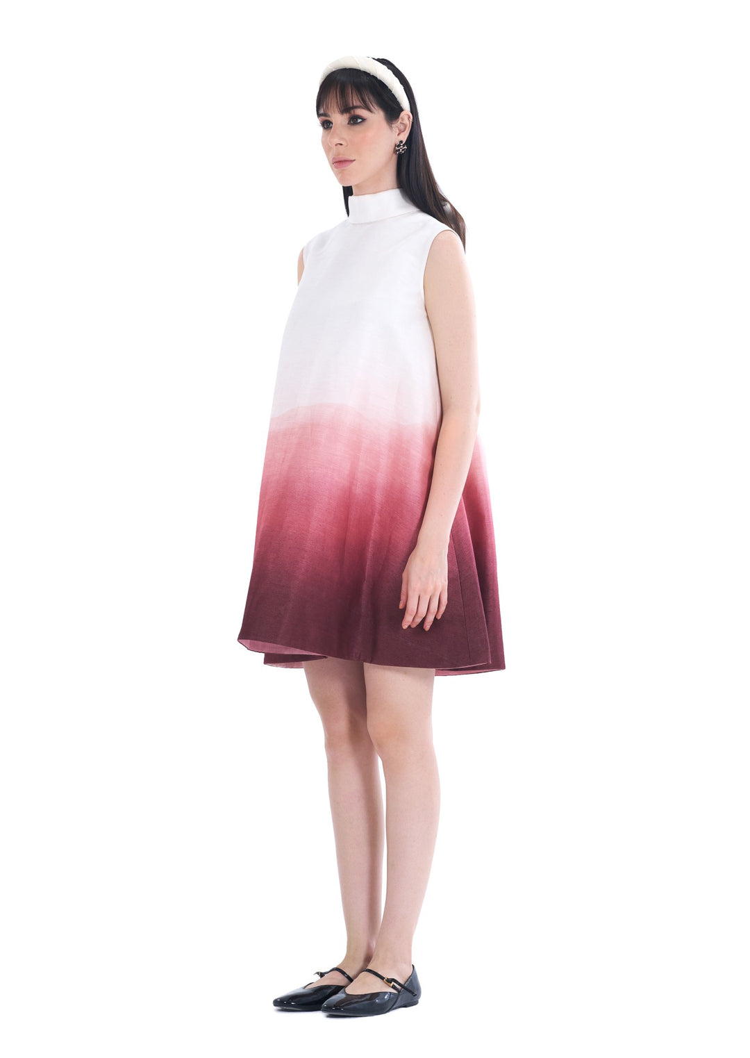 OMBRE MINI DRESS SPICY PLUM