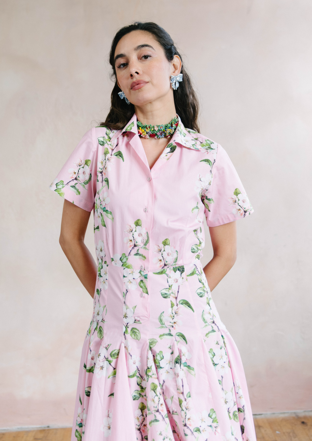 Cherry Shirtdress