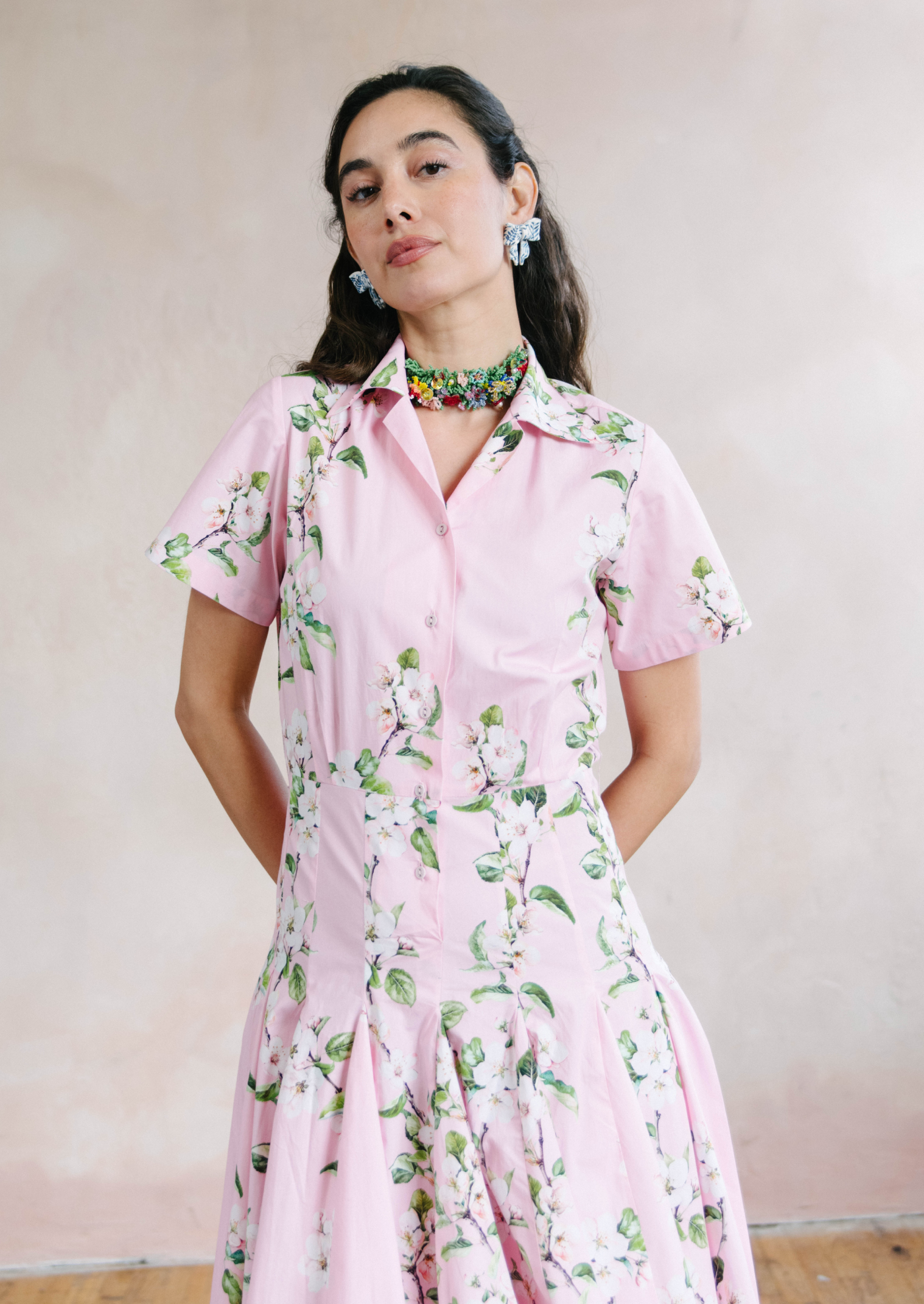 Cherry Shirtdress