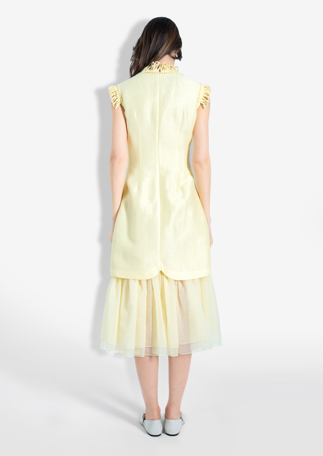 LILY MIDI DRESS YELLOW