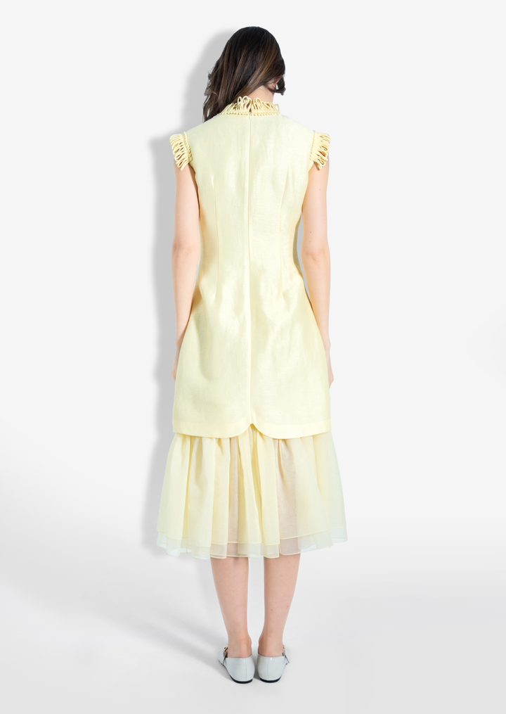 LILY MIDI DRESS YELLOW