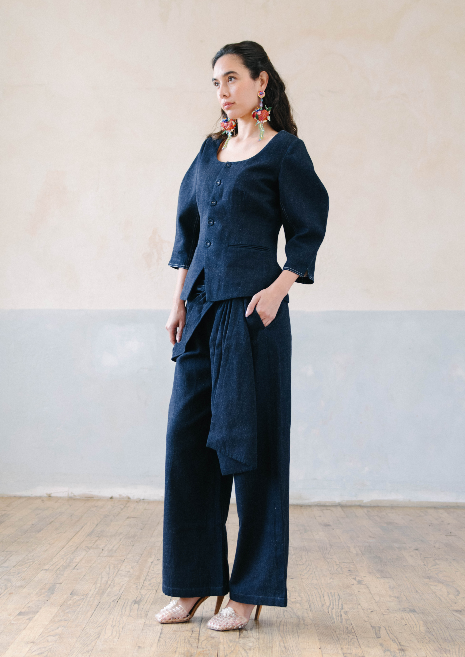 Bow Blue Denim