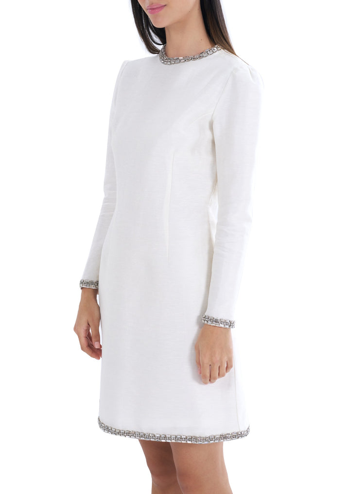 STARLIT MINI DRESS WHITE