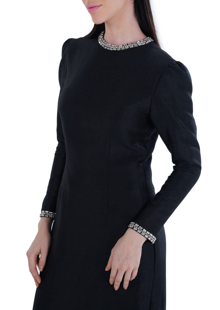 STARLIT MINI DRESS BLACK