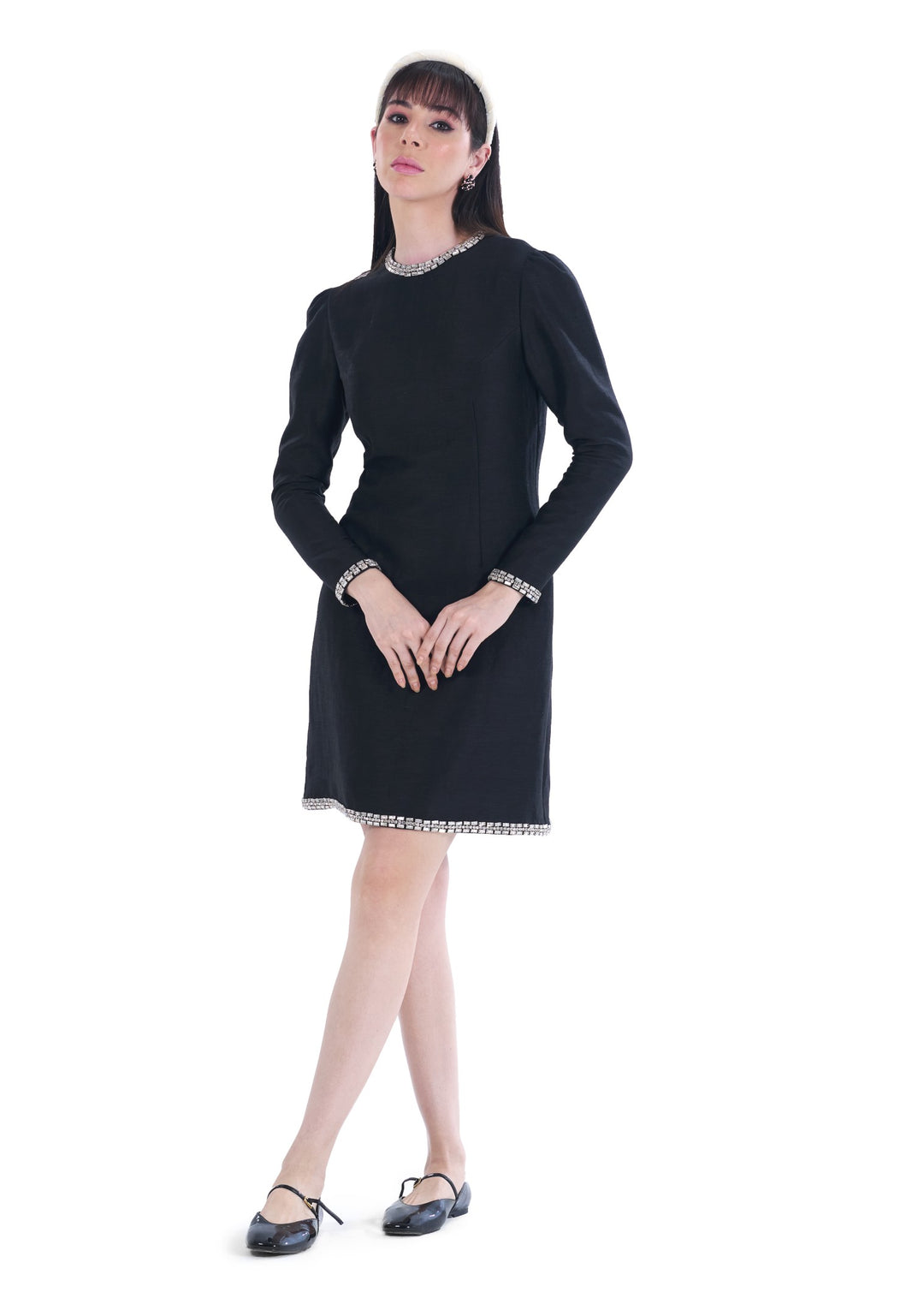 STARLIT MINI DRESS BLACK