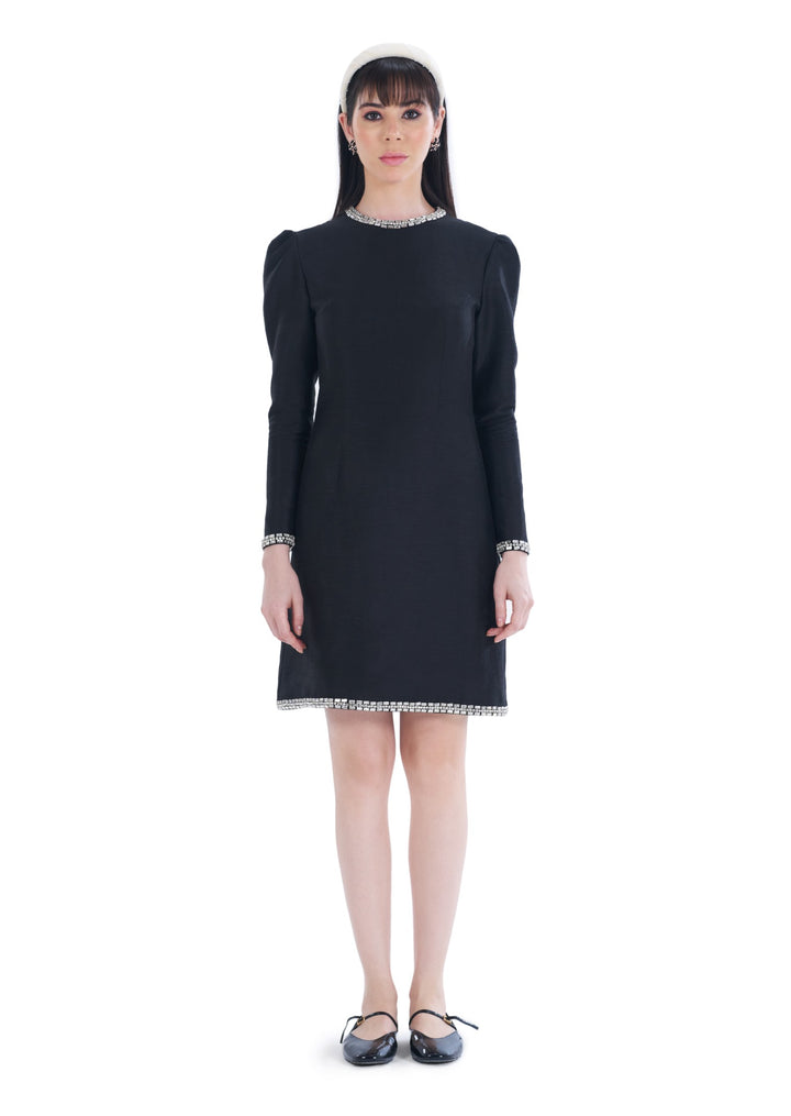 STARLIT MINI DRESS BLACK