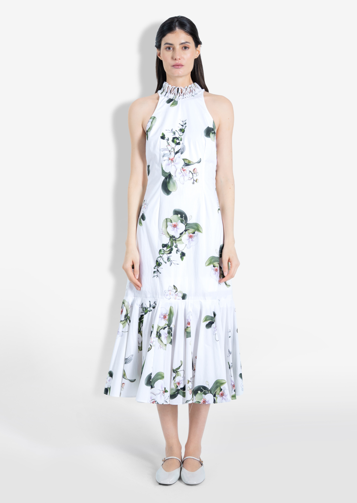 ORCHID MIDI DRESS