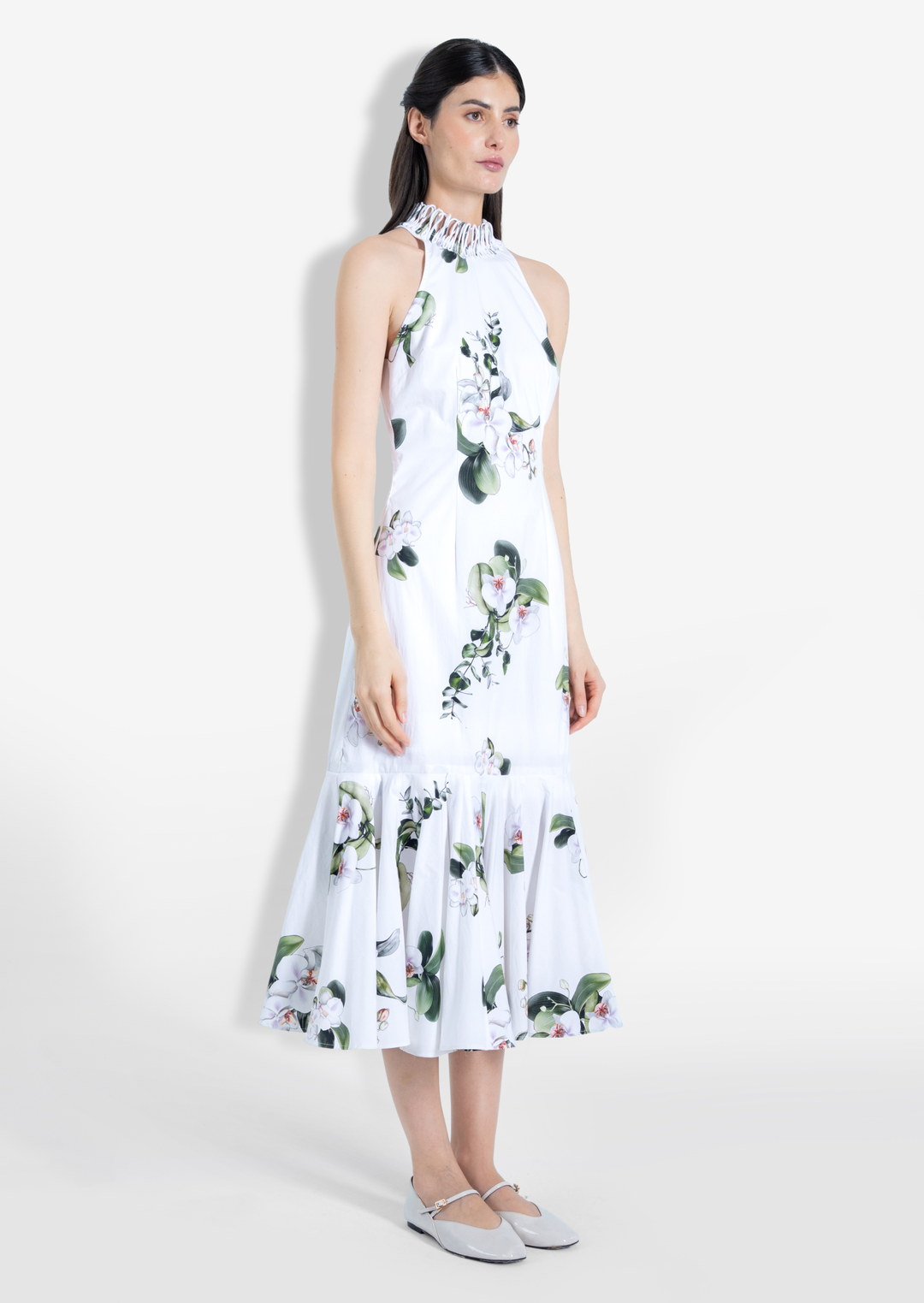 ORCHID MIDI DRESS