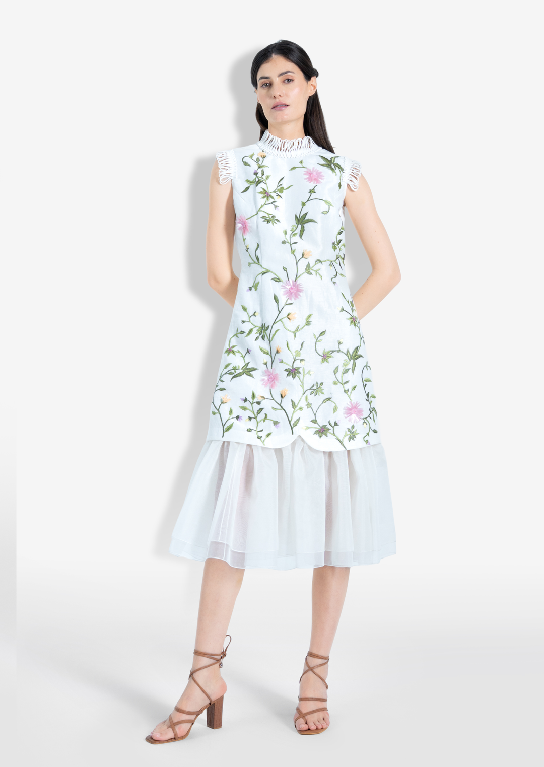 EDEN MIDI DRESS WHITE