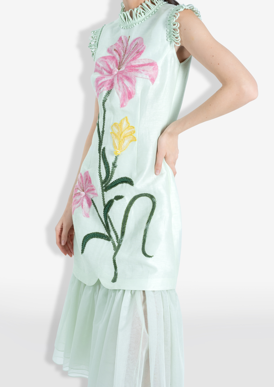 LILY MIDI DRESS GREEN