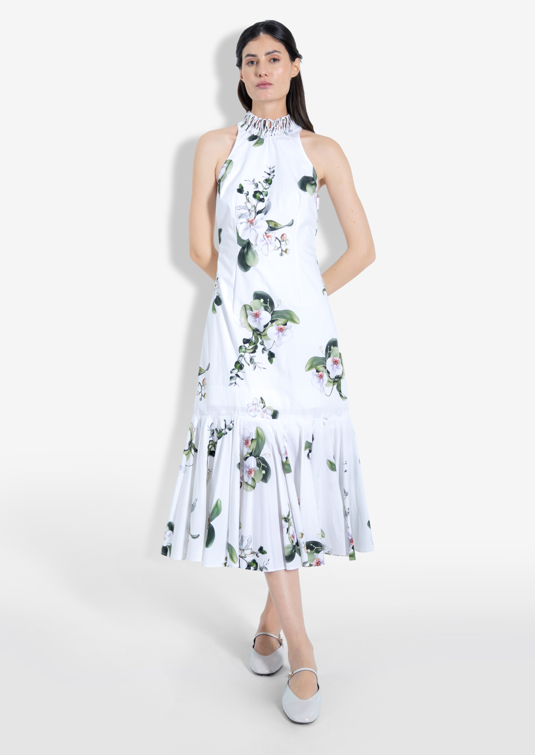 ORCHID MIDI DRESS