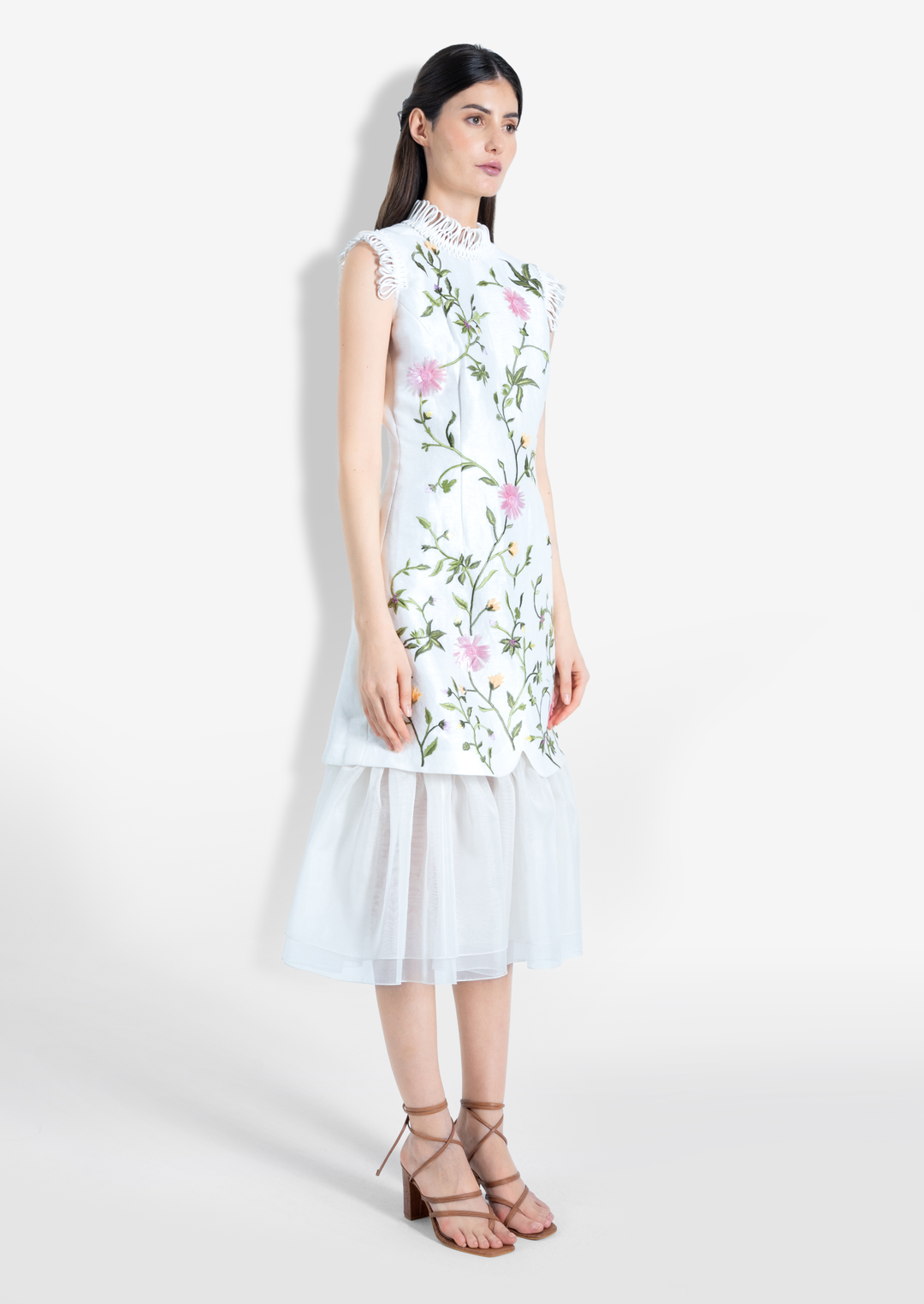 EDEN MIDI DRESS WHITE