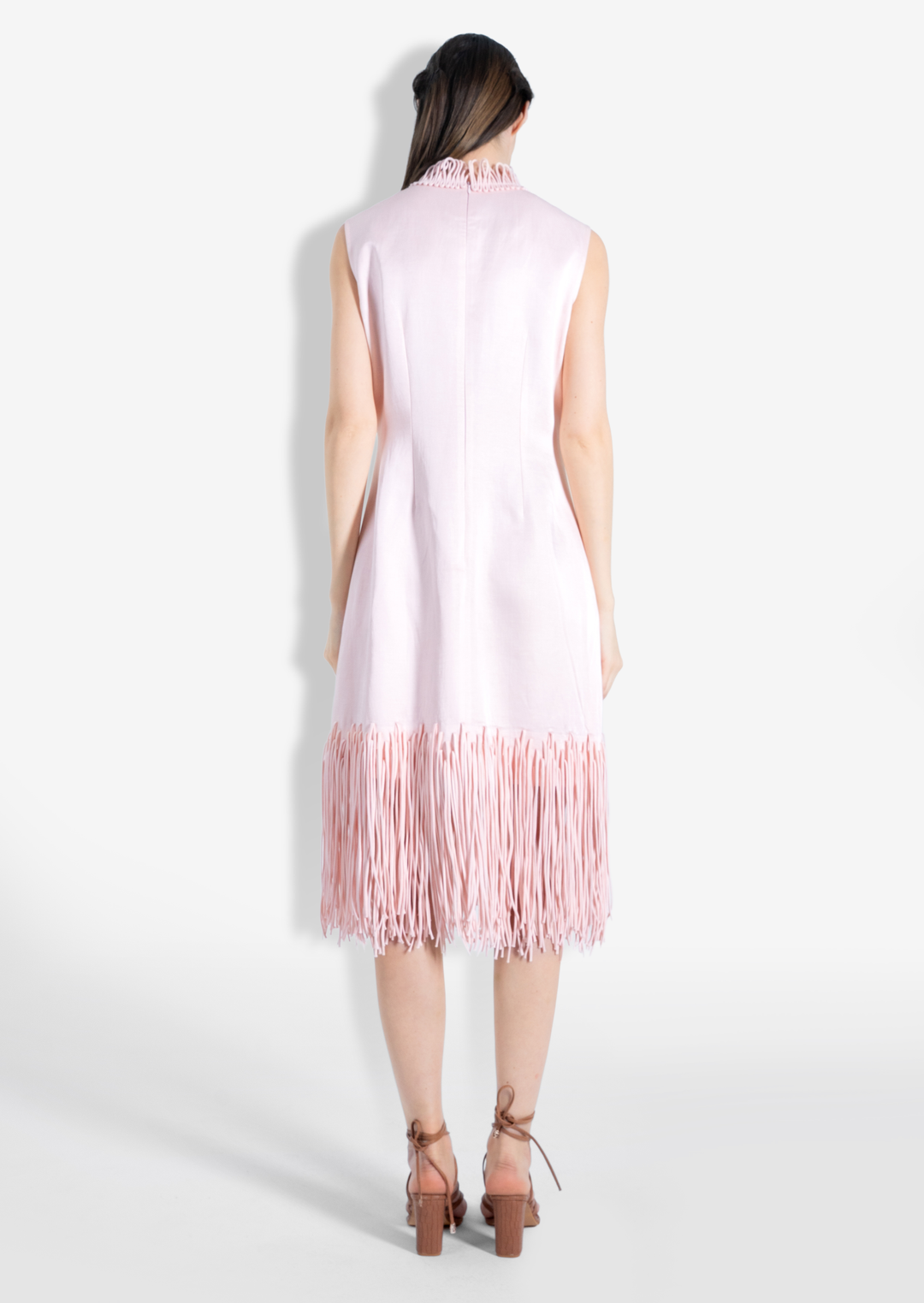 CORD MIDI DRESS PINK