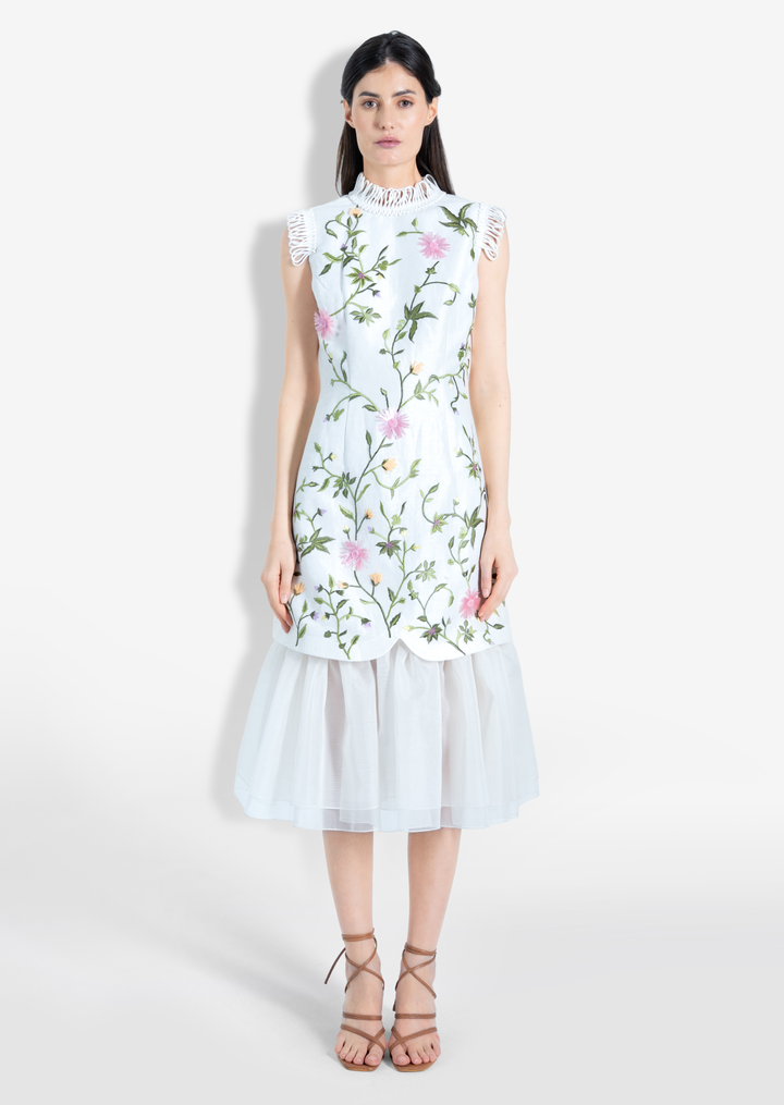 EDEN MIDI DRESS WHITE