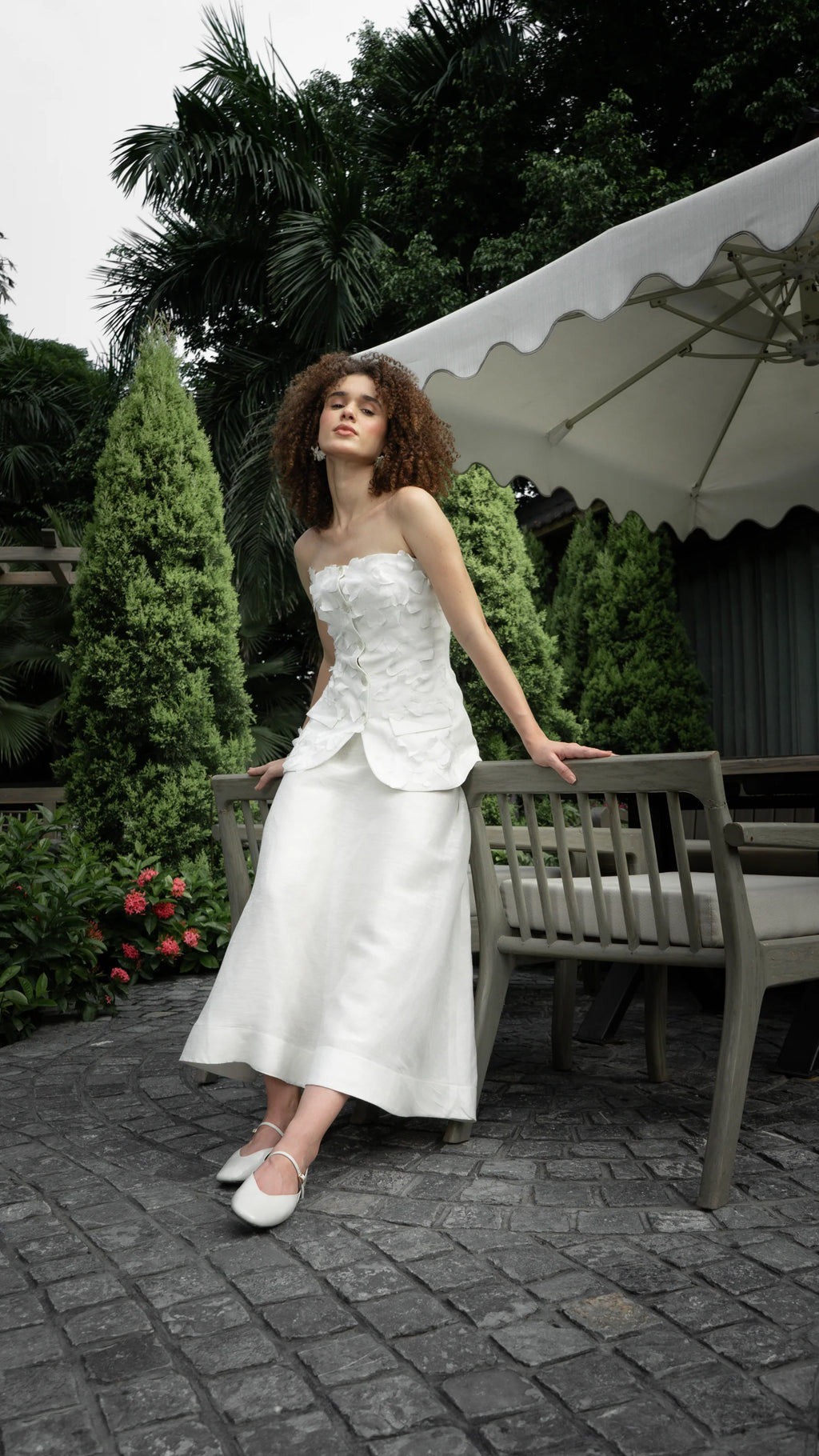 Ivory A-Line Skirt