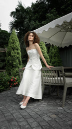 Ivory A-Line Skirt