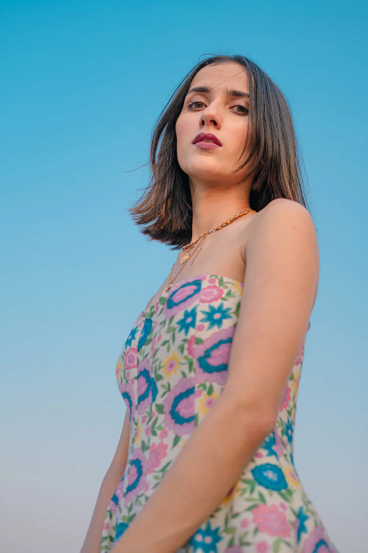 NOIAURA OFF SHOULDER GOWN