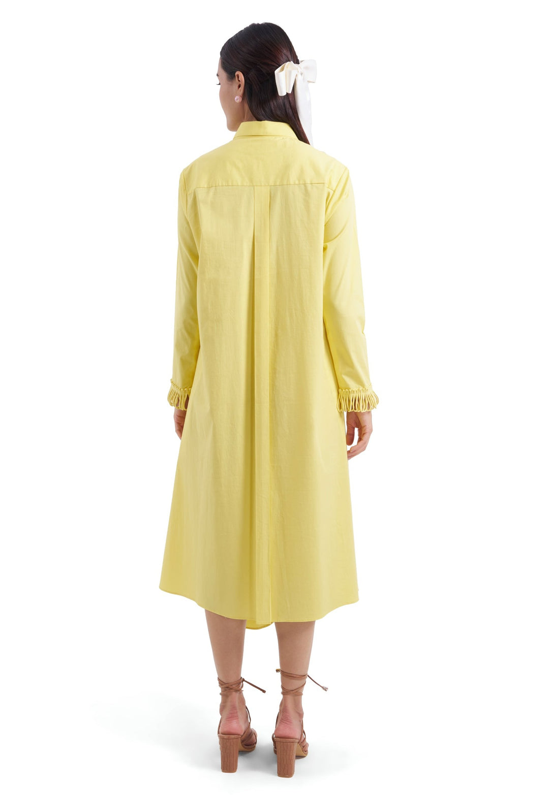 YELLOW MAGNOLIA SHIRT DRESS